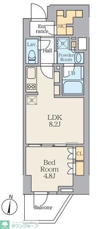 Alivis笹塚の物件間取画像